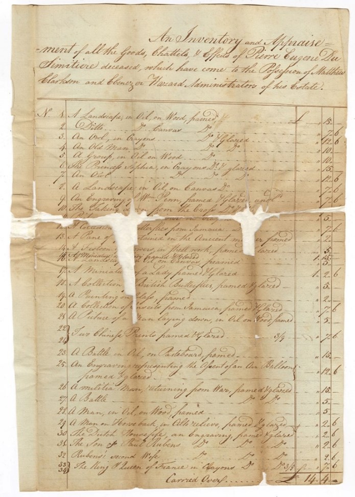 du Simitière estate 