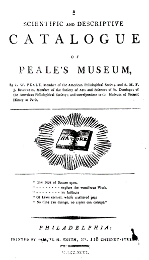 Peale 1796 Catalogue