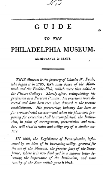 Peale 1804 Guide