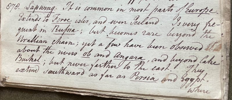 Lecture on Natural History 26