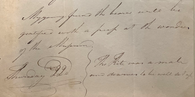 Alexander Wilson, letter to Rubens Peale, dated 22 November 1810